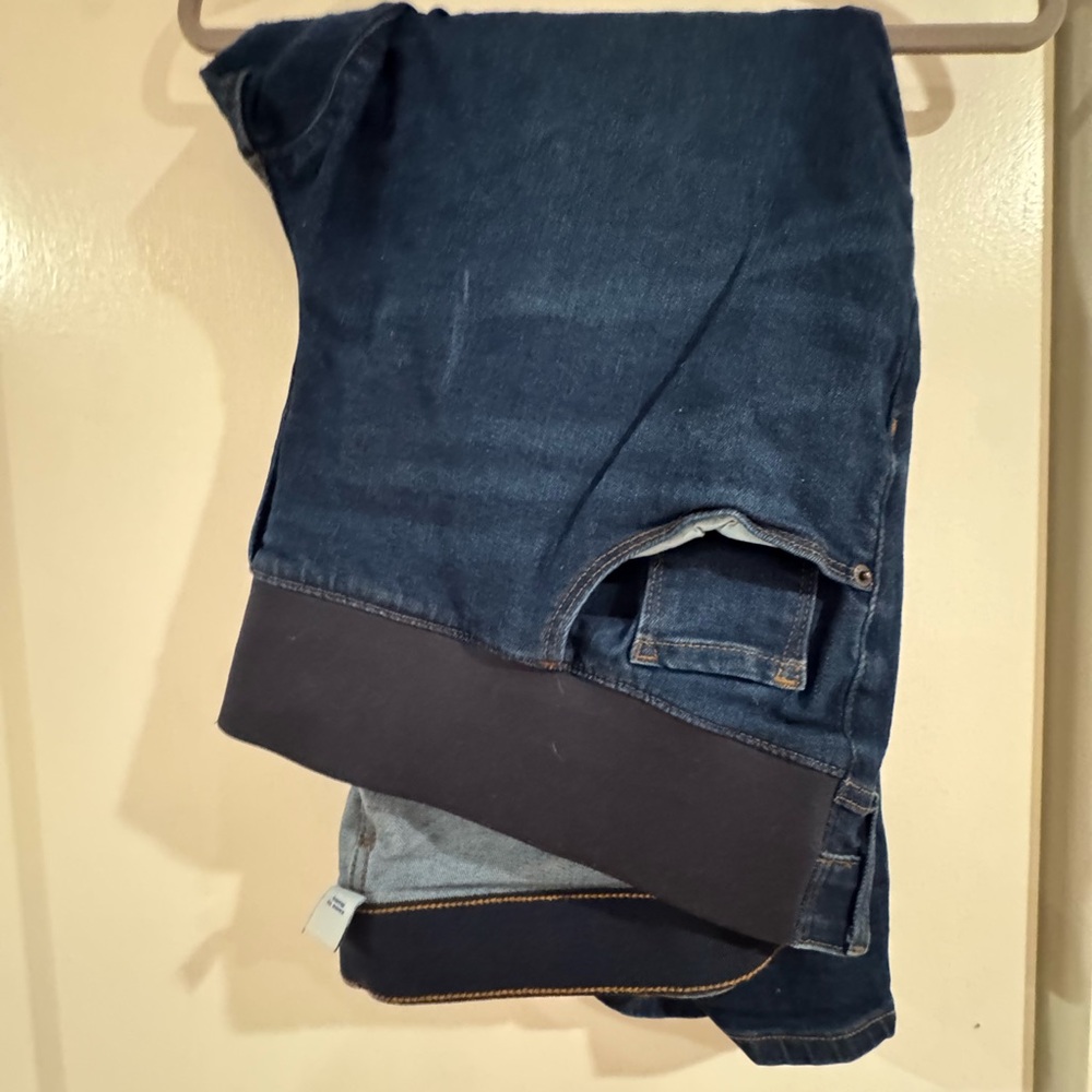 Old Navy Maternity Women's Dark Blue Relaxed Jeans